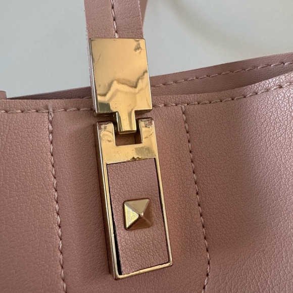 Urban Expressions Vegan Pink Handbag Totebag Barbiecore, Pastel, Rose, Spring - Picture 3 of 10